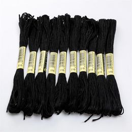 Clothing Yarn Branch Thread Colour No 310 Black Floss Cross Stitch Embroidery DIY Polyester Cotton Sewing Skein Kit Tools230x