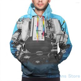 Men's Hoodies Mens Sweatshirt For Women Funny 1JZ Engine With Background Print Casual Hoodie Streatwear