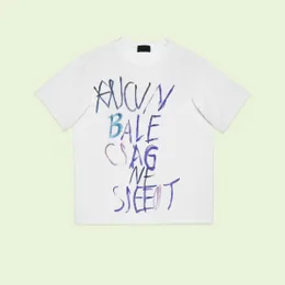 Men's Plus Tees & Polos Custom woven and dyed fabric with comfortable and soft texture. Embroidered graffiti letter on the chest, loose f212d