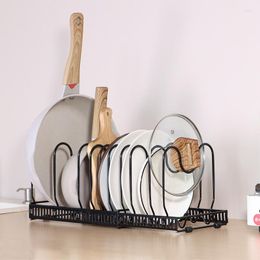 Kitchen Storage Multifunctional Adjustable Accessories Pot Rack Pan Organizer For Cabinet Holder Pots Lid