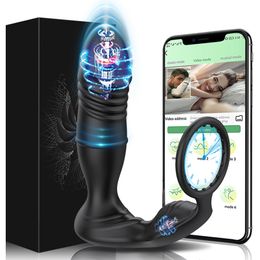 Vibrators Male stimulating prostate massager Bluetooth application vibrator male anal 230719