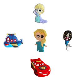 Shoe Parts Accessories Funny Cartoon Charms For Clog Sandals Unisex Decoration Cute Jig Party Gift Red Car Drop Delivery Ota9J