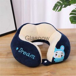 Seat Cushions Household Neck Protection Detachable Washable Neck Pillow UShaped Pillow Cute Headrest Pillow Neck Car Sleeping Pillow x0720