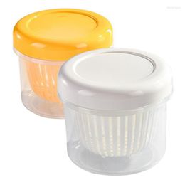 Storage Bottles Scallion Box Refrigerator Fresh-keeping Household Kitchen Separation With Drain Basket Food