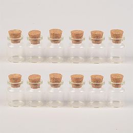 22x30x12 5 mm 5 ml Clear Transparent Mini Glass Bottles With Cork Empty Small Glass Jars Little Wishing Bottles Pendants 100 pcs242t