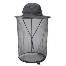 Wide Brim Hats Cheers.US Keeping Beekeeper Hat Fishing Gardening Apicultura Cap With Head Net Netting Mesh Hood For Men Women