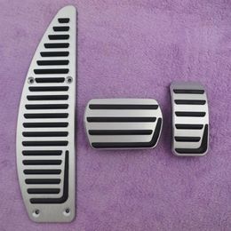 Car Accessories Aluminium Alloy Accelerator gas brake pedal for Volvo S40 V40 C30 AT non slip pedal plate pads covers styling Beau2947