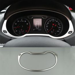 Car Styling Auto Speedometer Decoration Frame Stainless Steel Odometer Cover Trim For Audi Q3 2013-2017 Interior Accessories302M