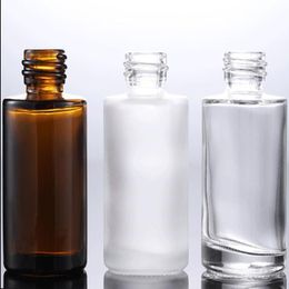 400pcs Lot 30ml Glass E Liquid Pipette Dropper Bottles Round Essential Oil Perfume Container 1OZ Skin Care Cosmetics Vial Farmu