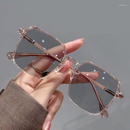 Sunglasses Posensitive Pochromic Glasses For Men Women Color-changing Anti-blue Light Flat Mirror Outdoor Computer Goggles