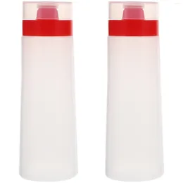 Dinnerware Sets 2 Pcs Kitchen Bottle Plastic Condiment Bottles Jam Squeeze Cookie Container Containers