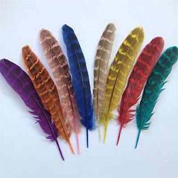 Beautiful 1000PCS high-quality 10-15cm 4-6 inch natural pheasant feather Christmas festival decorations all Colours are optional175H