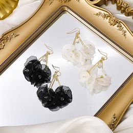 Dangle Earrings MISSNICE 2023 Fashion Fresh Flowers Of Yarn For Women Exaggerated Elegant Pendientes Mujer Moda Jewellery Kolczyki