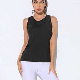 Yoga Outfit Women Sleeveless Athletic Fitness Racerback Sports Vest Comfortable U-neck Training Sport Tank Tops Quick Dry Shirts