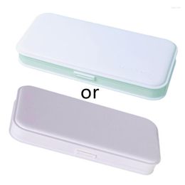 Macaron Pencil For Case Multifunctional Stationery Frosted PP Plastic Box