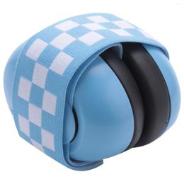 Bow Ties 1 Pair Baby Anti-noise Earmuffs Elastic Strap Ear Protection Soundproof Hearing Headphone Protector-Blue