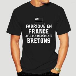 Men's T Shirts Fabrique En France Avec Des Ingredients Bretons T-shirt Cool Top