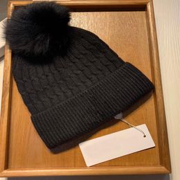Wool Beanie Pom Pom Hat Cuffed Winter Warm Knitted Bobble Hat Beanie Skull Caps Plain Sport Ski Cap Women Men341P
