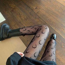 Socks & Hosiery Black Sexy Leopard Designer Body Stocking Women's Summer Fashion Plus Size Seamless Fish Net Sheer Pantyhose 2976