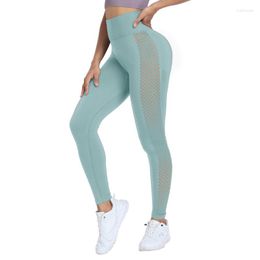 Women's Leggings Women Sexy Hollow Out Yoga Pants High Waist Gym Push Up Workout Tights Trousers Sports Fitness Tight Mujer