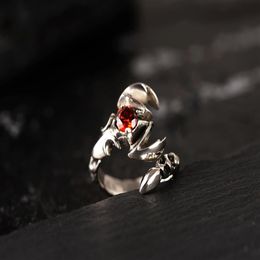 925 sterling silver ornaments retro Thai silver personality scorpion king male style ring fashion2063