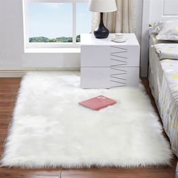 Soft Artificial Sheepskin Rug Chair Cover Artificial Wool Warm Hairy Carpet Seat Fur Fluffy Area Rugs Home Decor 60 120cm229Q