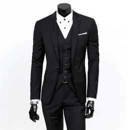 Men's Suits & Blazers Men Multi Colors Clothes Casual Wedding Formal Business Three Piece Suit Slim Fit For244C