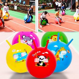 Sand Play Water Fun 45CM PVC Outdoor Sports Children Kindergarten Jump Games Hop Ball Bouncing Balls Inflatable Toys Kids Space Hopper 230719