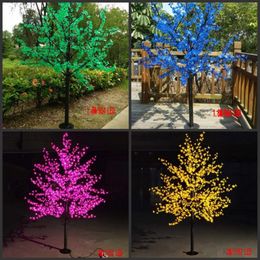 1 5m 1 8m 2m 2 5m 3m Shiny LED Cherry Blossom Christmas Tree Lighting Waterproof Garden Landscape Decoration Lamp For Wedding Part287S