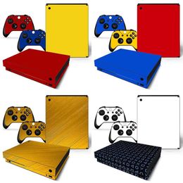 New items removable vinyl pattern skins game sticker for xbox one x Console Y12012574