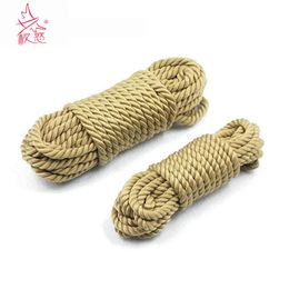 New Soft Faux Jute Cotton Shibari Bondage Rope Fetish 5m 10m Slave Bdsm Restraints Erotic for Couples 210722222G