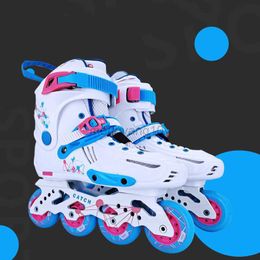 Inline Roller Skates Professional Inline Roller Skates Shoes Woman Man Children Students 4-Wheels Patines Outdoor Speed Skating Outdoor Training HKD230720