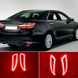 2PCS LED Rear Reflector Fog Lamp Turn Signal Brake Light For Toyota Camry 2015 2016 Fielder 2015 2016 2017 2018308K