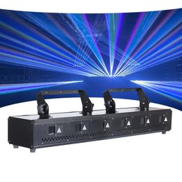 6 Eyes 2w DJ Rgb Full Color 3D Animation laser bar Projector Light 6 Lens Beam Bar Pub Disco Dance Show Dj Stage party Lights