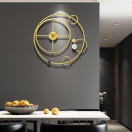 Wall Clocks Luxury Decorative Clock Modern Design Electronic Kitchen Living Room Watches Horloge Murale Decoration For Home