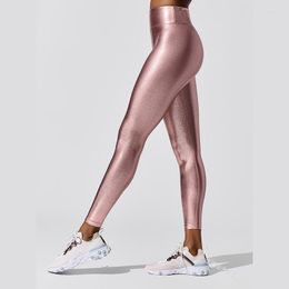 Women's Leggings Summer Women Bronzing Yoga Sexy High Waist Pencil Pants Sports Tights Leggins Deportivo Mujer