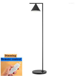 Floor Lamps Remote Control Dimming Lamp Nordic Luxury Marble Base Adjustable Vertical Stand Light For Living Room Home Decor