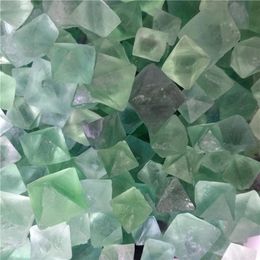 DHX SW 100g natural Colour eight sides fluorite gemstone crystal mineral specaimen healing and fish tank decor stone crafts277Q