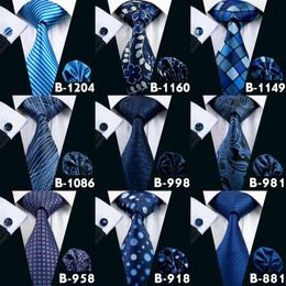 300 Styles 8 5 cm Men Ties Silk Tie Bule Mens Neck Ties designer Handmade Wedding Party Paisley Necktie British Style Business Tie259v