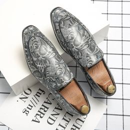 2023 Trending Mens Dress Shoes For Men Oxfords Leather Slip On Formal Wedding Party Business Casual Shoes Loafers Moccasin Flats