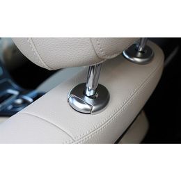 Car Head pillow adjustment button trim sequins Chrome ABS for Mercedes Benz C class W205 GLC X253 Car styling179R