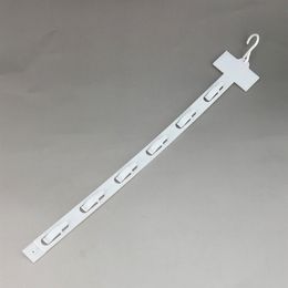 L42cm Plastic PP Retail Products Hanging Commodity Display Merchandise Clips Strips 6 Hooks pc Supermarket Promotion 80pcs305f