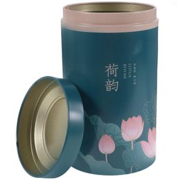 Storage Bottles Small Tea Box Sealed Dry Fruit Jar Food Tinplate Holder Household Dried Container With Lid Snack Metal