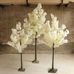 Artificial Flowers Wishing Trees Simulation Cherry Blossom Tree Roman Column Road Leads Sakura For Wedding Mall Opened Props2656