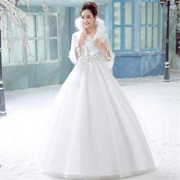 luxury fairy white snow queen feather fan collar rhinestone beading bowknot Mediaeval dress Renaissance gown royal princess dress B2993