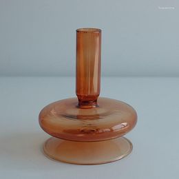 Candle Holders Pillar Holder For Decorative Stick Modern Decor Table Dining Room Dry Flower Vase