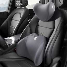 Seat Cushions HeartShaped Memory Foam Car Headrest Washable Love Neck Pillow Seat Back Lumbar Support Cushion Universal Car Accessories x0720