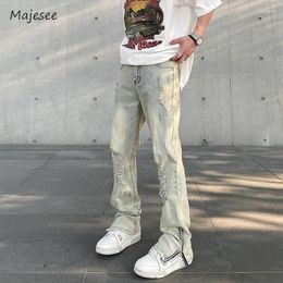 Men's Jeans S-3XL Men Retro Summer Fashion Fall Basic Slim All-match Hip Hop Street Ripped American Handsome Males Trouser