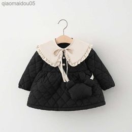 LZH 2021 Children's Cotton Coat Thicken Baby Girls Clothing Autumn Winter Jackets For Kids Newborn Baby Come 0-4 Years Coat L230712