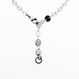 Chains 6mm Round Shiny Stainless Steel Tag Chain For Man & Women Cute Necklace Fashion Jewellery